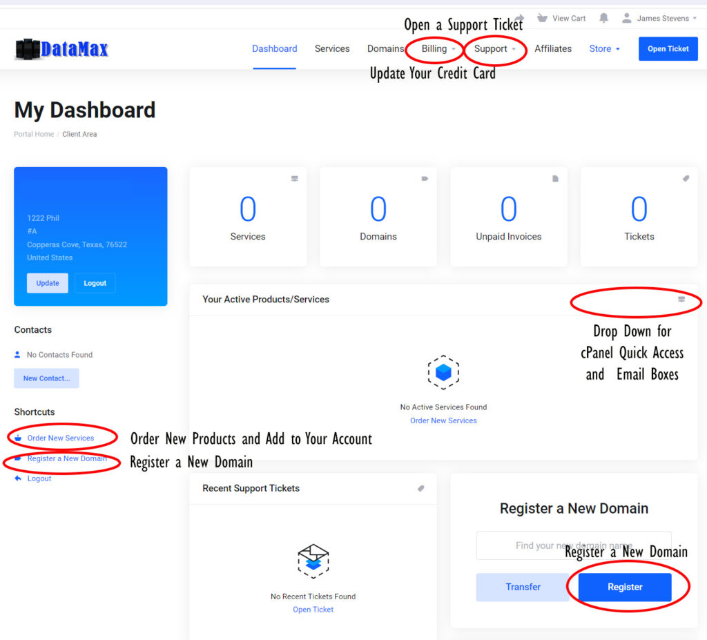 Client Dashboard