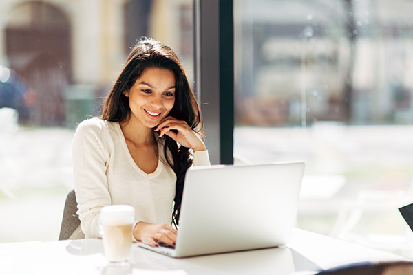 Woman Blogging