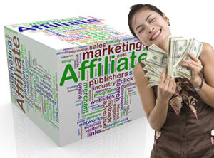 Women utilizating affiliate marketing to earn commission cash