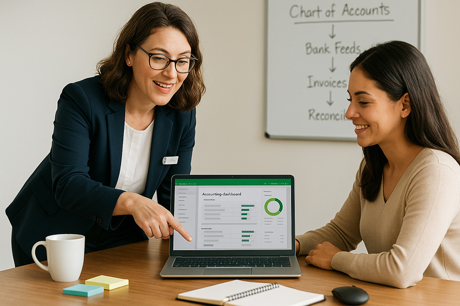 Quickbooks ProAdvsite training a business owner